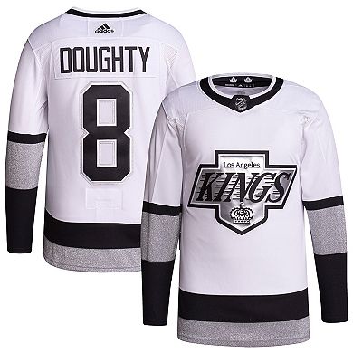 Men's adidas Drew Doughty White Los Angeles Kings Alternate Primegreen Authentic Pro Player Jersey