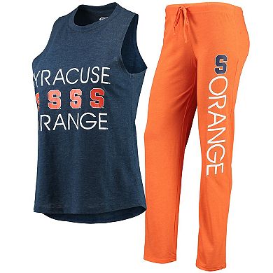 Women's Concepts Sport Orange/Navy Syracuse Orange Tank Top & Pants Sleep Set