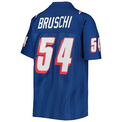 Women's Mitchell & Ness Tedy Bruschi Royal New England Patriots Legacy Replica Player Jersey