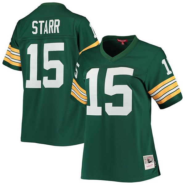 Men's Mitchell & Ness Bart Starr Green Green Bay Packers Legacy Replica  Jersey