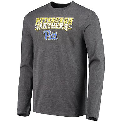 Men's Concepts Sport Royal/Heathered Charcoal Pitt Panthers Meter Long Sleeve T-Shirt & Pants Sleep Set
