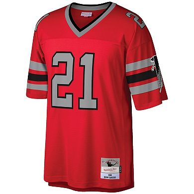 Men's Mitchell & Ness Deion Sanders Red Atlanta Falcons Legacy Replica Jersey