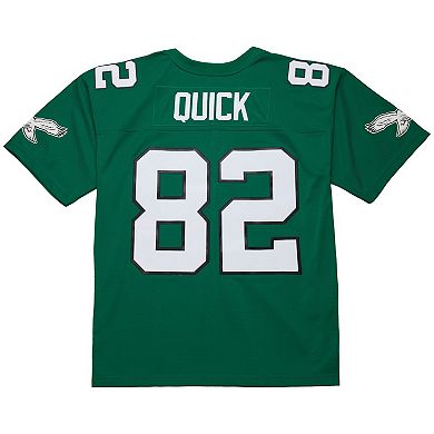 Men's Mitchell & Ness Mike Quick Kelly Green Philadelphia Eagles Legacy Replica Jersey