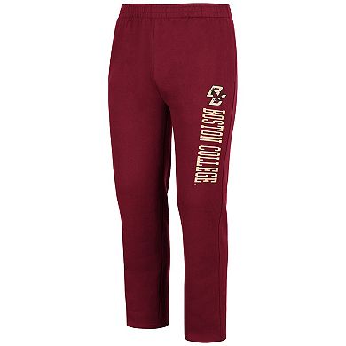 Men's Colosseum Maroon Boston College Eagles Fleece Pants