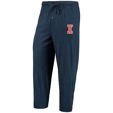 Men's Concepts Sport Navy/Heathered Charcoal Illinois Fighting Illini Meter Long Sleeve T-Shirt & Pants Sleep Set