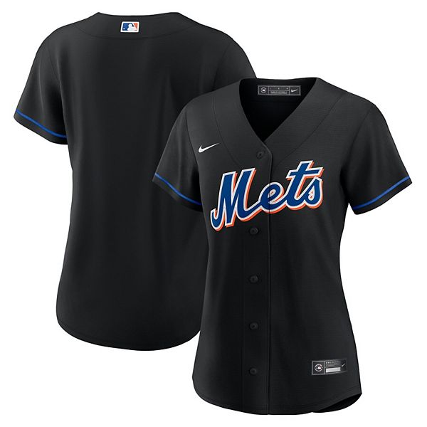 Men's Nike Black New York Mets 2022 Alternate Replica Team Jersey