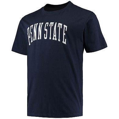 Men's Champion Navy Penn State Nittany Lions Big & Tall Arch Team Logo T-Shirt