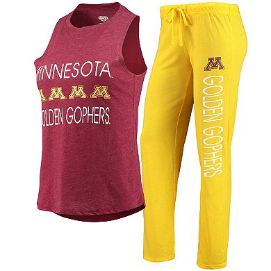 Women's Concepts Sport Gold/Maroon Minnesota Golden Gophers Tank Top & Pants Sleep Set