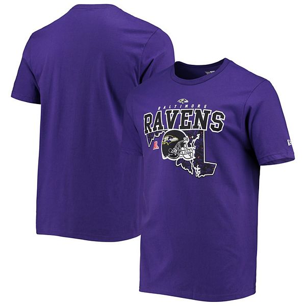 Men's New Era Purple Baltimore Ravens Team Logo T-Shirt