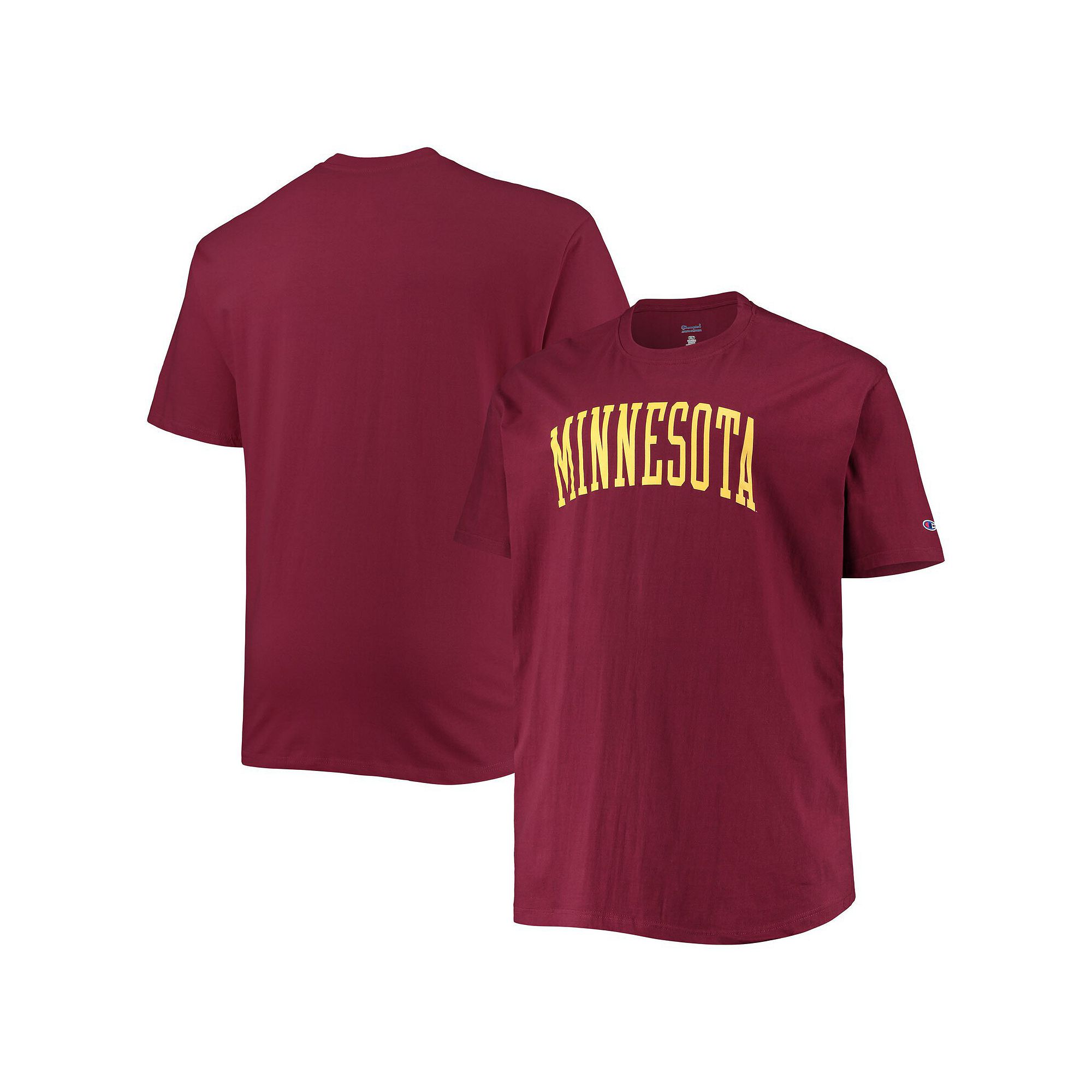 Mens Champion Maroon Minnesota Golden Gophers Big & Tall Arch Team Logo T-