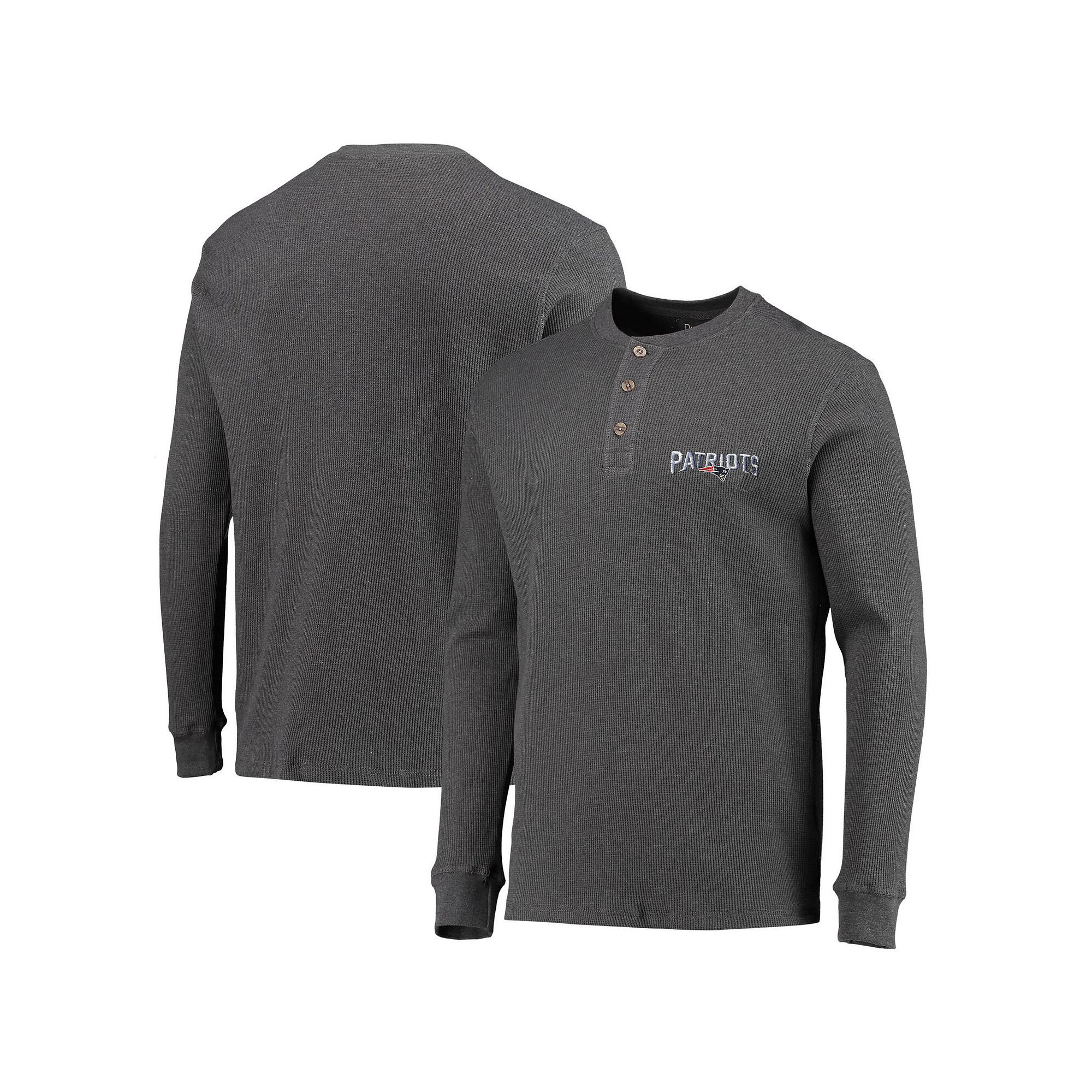 Mens Dunbrooke Heathered Gray New England Patriots Logo Maverick Thermal H