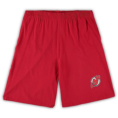 Men's Concepts Sport Red/Heathered Charcoal New Jersey Devils Big & Tall T-Shirt & Shorts Sleep Set