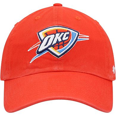 Men's '47 Orange Oklahoma City Thunder Team Clean Up Adjustable Hat