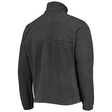 Men's Columbia Portland Trail Blazers Heathered Charcoal Flanker Full-Zip Jacket