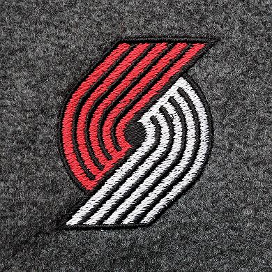 Men's Columbia Portland Trail Blazers Heathered Charcoal Flanker Full-Zip Jacket