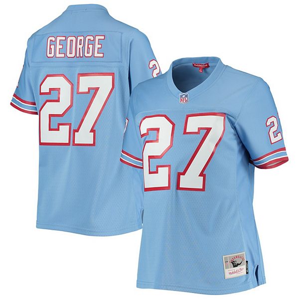 Women's Mitchell & Ness Eddie George Light Blue Houston Oilers Legacy ...