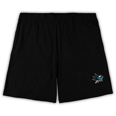 Men's Concepts Sport Black/Heathered Charcoal San Jose Sharks Big & Tall T-Shirt & Shorts Sleep Set