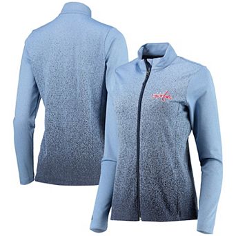 Women's Antigua Royal/Navy Washington Capitals Guide Desert Dry Full-Zip Jacket