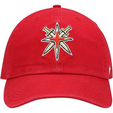 Men's '47 Red Vegas Golden Knights Clean Up Adjustable Hat