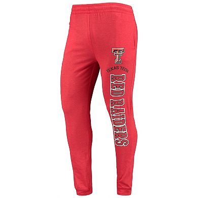 Men's Concepts Sport Red/Heather Charcoal Texas Tech Red Raiders Meter Long Sleeve Hoodie T-Shirt & Jogger Pajama Set