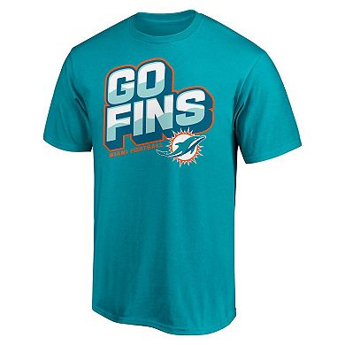 Men's Fanatics Branded Aqua Miami Dolphins Hometown Collection 1st Down T-Shirt