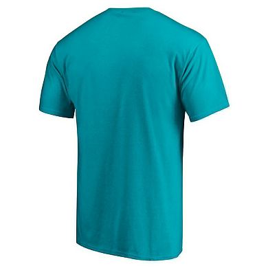Men's Fanatics Branded Aqua Miami Dolphins Hometown Collection 1st Down T-Shirt