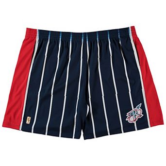 Men's Mitchell & Ness Navy Houston Rockets Big & Tall Hardwood Classics Team Swingman Shorts