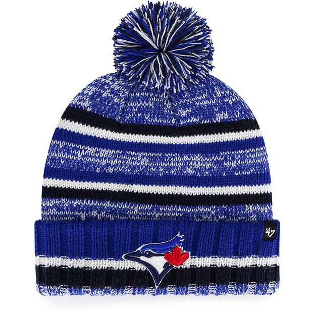 Youth '47 Royal Toronto Blue Jays Boondock Cuffed Knit Hat with Pom