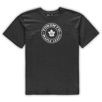 Men's Concepts Sport Navy/Heathered Charcoal Toronto Maple Leafs Big & Tall T-Shirt & Shorts Sleep Set
