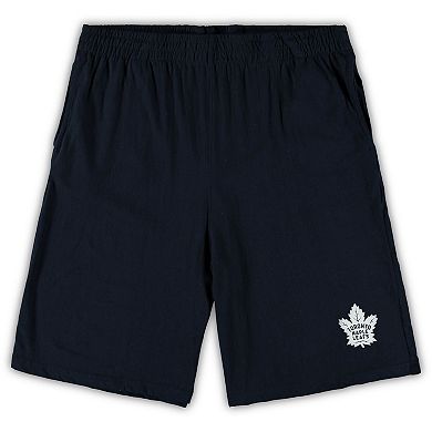 Men's Concepts Sport Navy/Heathered Charcoal Toronto Maple Leafs Big & Tall T-Shirt & Shorts Sleep Set