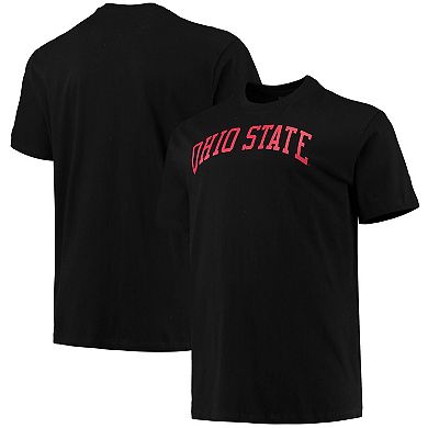 Men's Champion Black Ohio State Buckeyes Big & Tall Arch Team Logo T-Shirt
