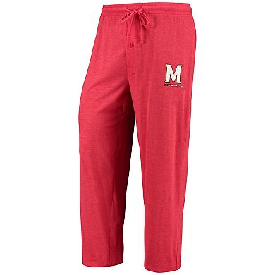 Men's Concepts Sport Red/Heathered Charcoal Maryland Terrapins Meter Long Sleeve T-Shirt & Pants Sleep Set