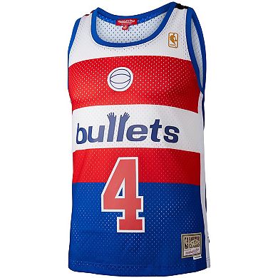 Women's Mitchell & Ness Chris Webber Blue Washington Bullets Hardwood Classics 1996/97 Swingman Jersey