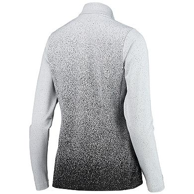 Women's Antigua White/Black Chicago Blackhawks Guide Desert Dry Full-Zip Jacket