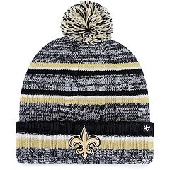 Infant '47 Black/Gold Pittsburgh Steelers BAM Cuffed Knit Hat with Pom and Mittens Set