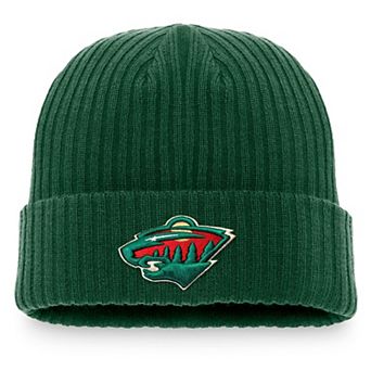 Men's Fanatics Branded Kelly Green Minnesota Wild Core Primary Logo Cuffed Knit Hat