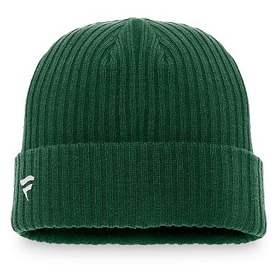 Men's Fanatics Branded Kelly Green Minnesota Wild Core Primary Logo Cuffed Knit Hat