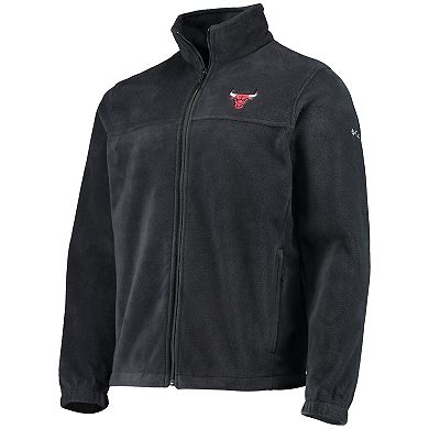 Men's Columbia Black Chicago Bulls Flanker Full-Zip Jacket