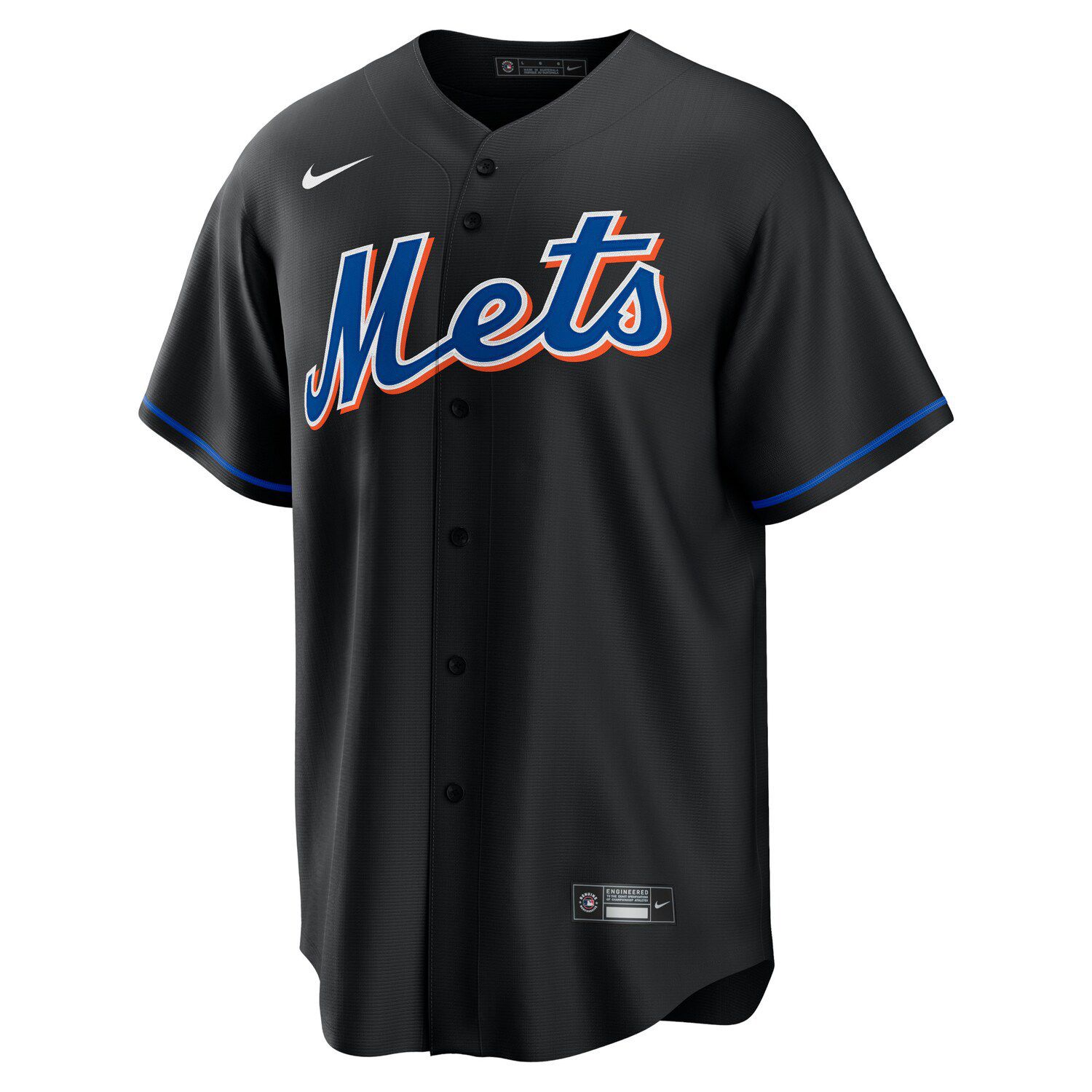 Men's Nike Francisco Lindor Black New York Mets 2022 Alternate Replica ...