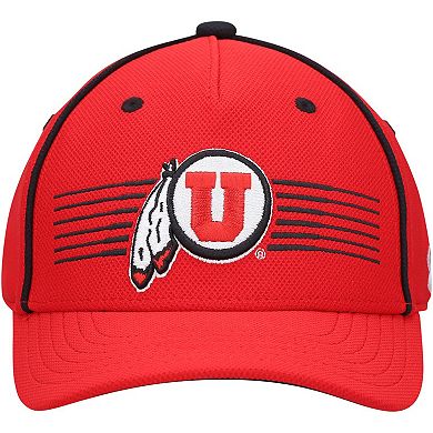 Youth Under Armour Red Utah Utes Blitzing Accent Performance Adjustable Hat