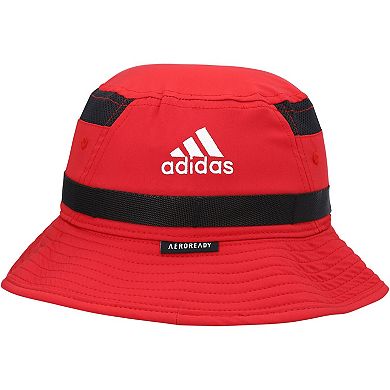 Men's adidas Scarlet Nebraska Huskers 2021 Sideline AEROREADY Bucket Hat