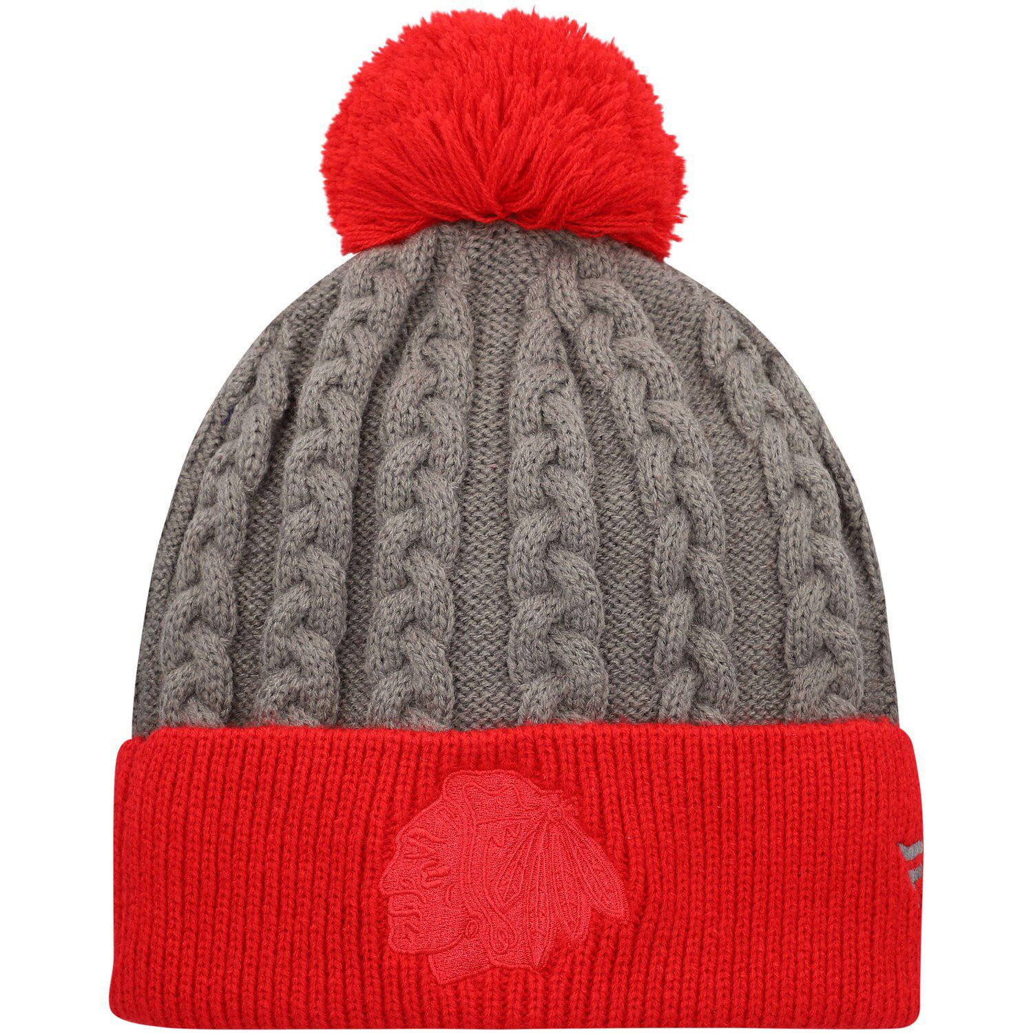 Men's Adidas Red Detroit Wings COLD.RDY Cuffed Knit Hat with Pom