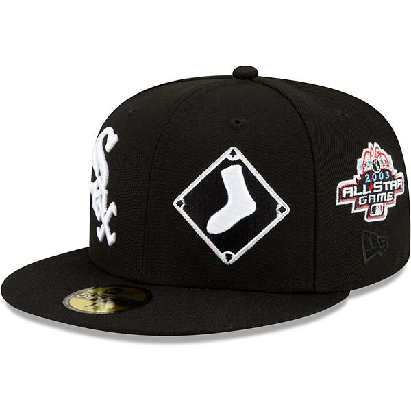 Men's Chicago White Sox New Era Black Lyrical Lemonade 59FIFTY Fitted Hat