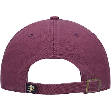 Men's '47 Purple Anaheim Ducks Alternate Logo Clean Up Adjustable Hat