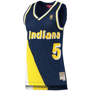 Women's Mitchell & Ness Jalen Rose Navy Indiana Pacers 1996-97 Hardwood Classics Swingman Jersey