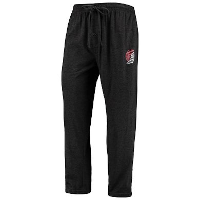Men's Concepts Sport Black/Red Portland Trail Blazers Long Sleeve T-Shirt & Pants Sleep Set