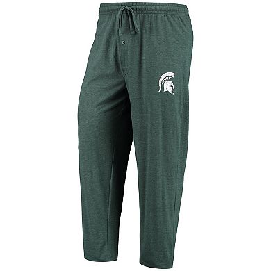 Men's Concepts Sport Green/Heathered Charcoal Michigan State Spartans Meter Long Sleeve T-Shirt & Pants Sleep Set