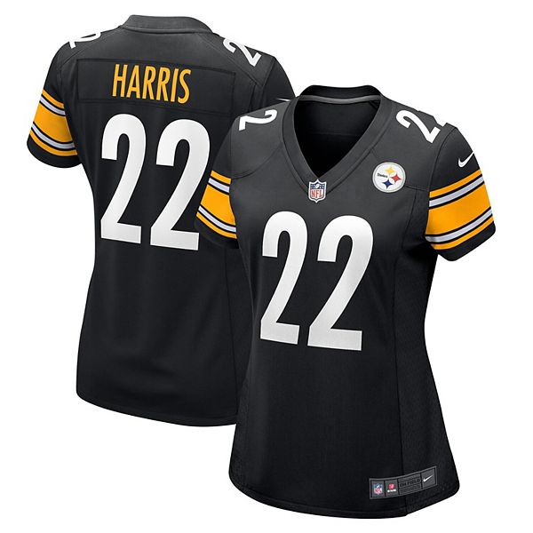 Najee Harris Pittsburgh Steelers Youth Gold Name & Number Logo Long Sleeve  T-Shirt 