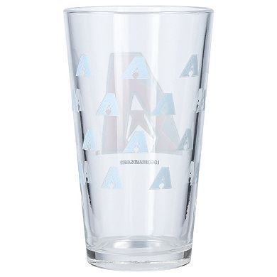 Arizona Diamondbacks 16oz. Satin-Etched Logo Pint Glass