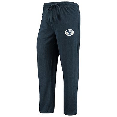 Men's Concepts Sport Navy/Heathered Charcoal BYU Cougars Meter Long Sleeve T-Shirt & Pants Sleep Set
